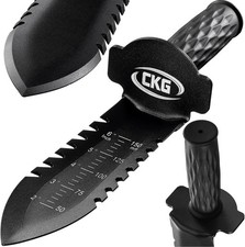 CKG Metal Detecting Shovel for Digging Heavy Duty Double Digging Tool, Black picture