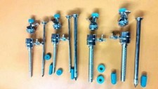 Laparoscopy Spiral Trocar With Cannula 5mm and10 mm Laparoscopic Instruments-4pc picture