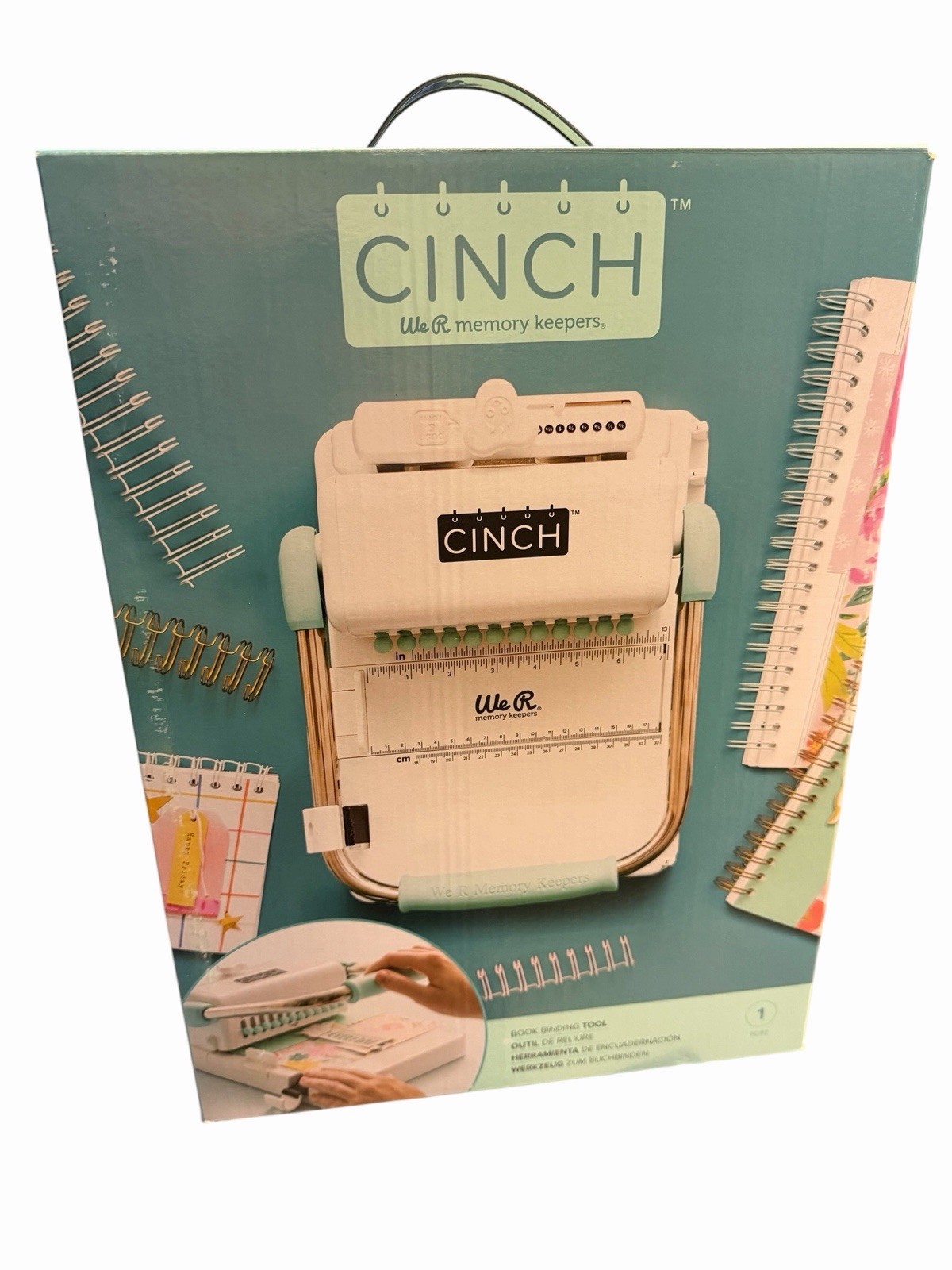 We R Memory Keepers 71050-9 The Cinch Book Binding Tool Machine *NEW *FREESHIP We R Memory Keepers 71050-9 The Cinch Book Binding Tool Machine *NEW *FREESHIP