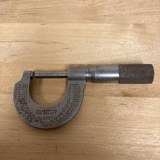 Vintage L.S. Starrett Co No 203 Micrometer Caliper 0-1