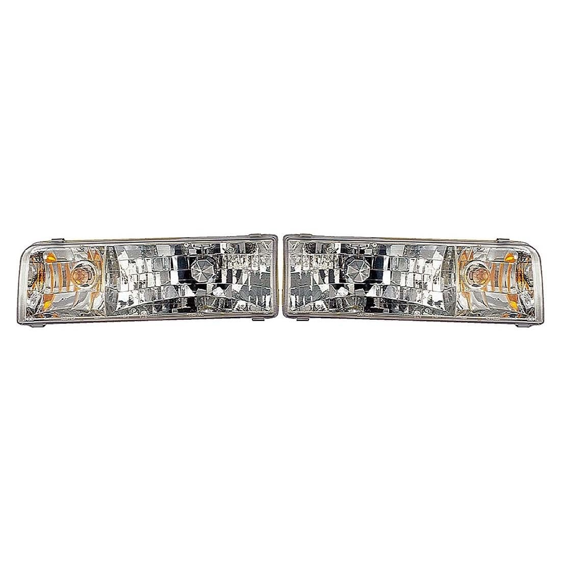 2PCS Left Right Headlight Assembly for Lincoln Town Car 1995 1996 1997