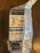 RHINO PSM24-180S 100-240VAC 2.8-1.5A NSMP, New No Box 180w 24-28vdc Power Supply picture