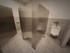 Commercial stainless steel bathroom toilet partition set. picture