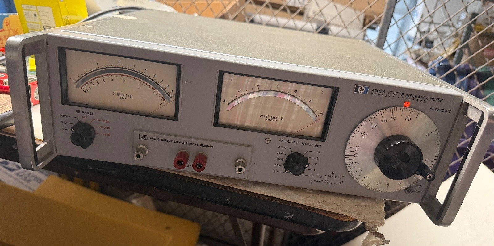 HP 4800A Vector Impedance Meter w/ 4801A Direct Measurement Plug-In