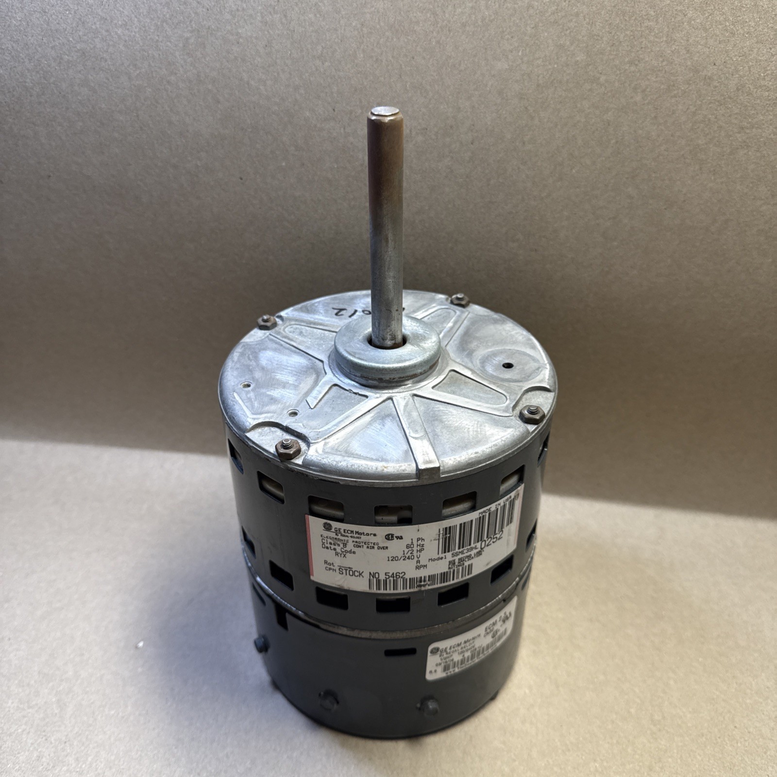 GE ECM Motor 5SME39HL0252 GE ECM 2.3 CN02 1/2 HP D341314P34 Rotation CCW 
