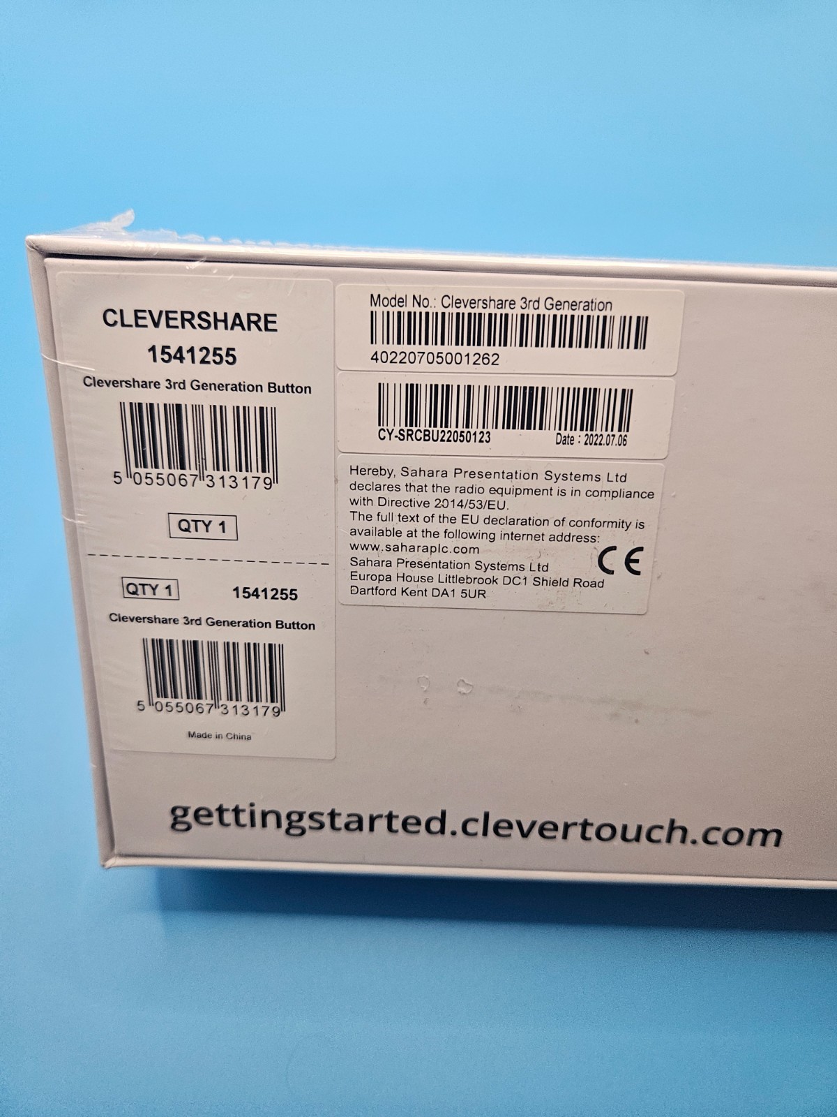 (9) Clevertouch Clevershare 1541255 3 button/dongle - Screen Share - New/Sealed (9) Clevertouch Clevershare 1541255 3 button/dongle - Screen Share - New/Sealed