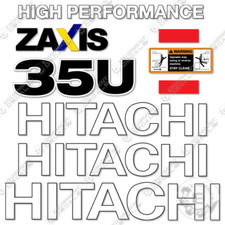 Fits Hitachi ZX35U-5N Decal Kit Z-Axis Excavator - 7 YEAR OUTDOOR 3M VINYL picture