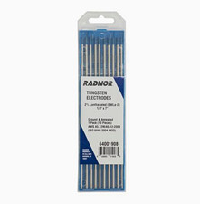 Radnor 2% Lanthanated EWLA Tungsten Electrodes 1/8 in 10-Pack 64001908 picture