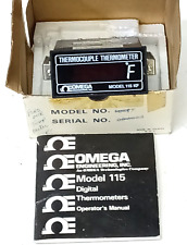 OMEGA 115 THERMOCOUPLE DIGITAL THERMOMETER INDUSTRIAL GRADE READOUT TYPE J+K+T+E picture