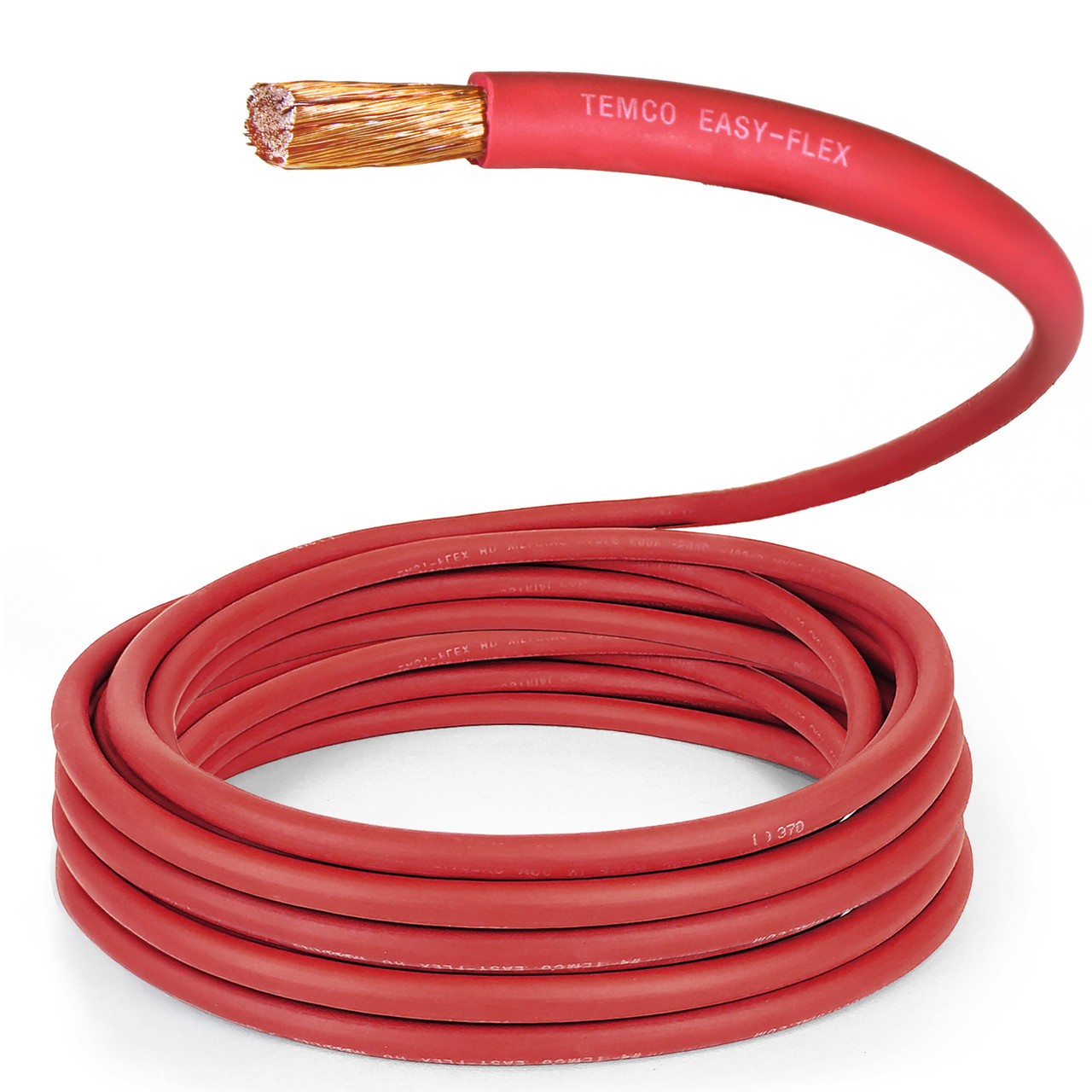 TEMCo 2/0 AWG RED Welding Cable Per-Foot Flexible Copper USA Battery Wire TEMCo 2/0 AWG RED Welding Cable Per-Foot Flexible Copper USA Battery Wire