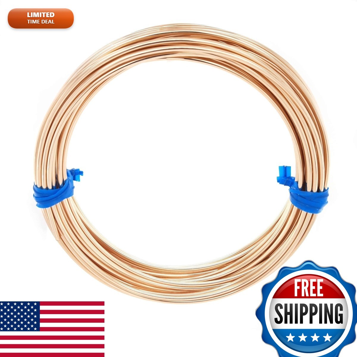 14/20 Yellow Gold Filled Wire 20 Gauge Round Dead Soft 10FT CRAFT WIRE