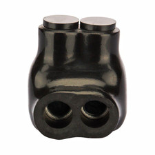 Polaris IT-4 2-Port Wire Connector 4-14 AWG Black Screw Term Aluminum (12ct) picture