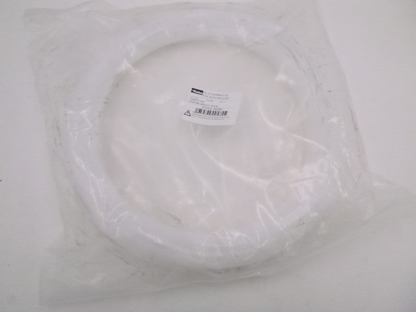 50\' Length Parker 101-0375062-NT-50 Tubing 1/4\
