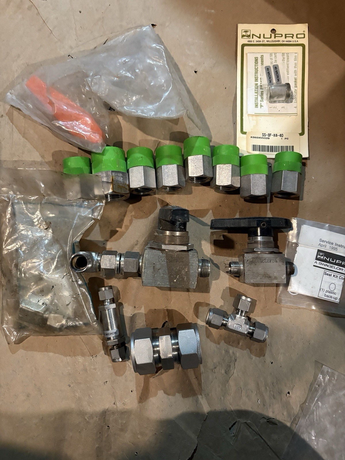 Swagelok Whitey Cajon Nupro Stainless Valve Fitting Mixed Lot Some NOS