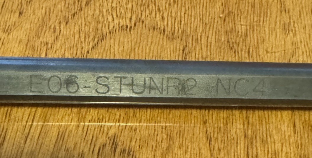 Kennametal E06-STUNR2 NC4 CNC Internal Boring Bar Indexable Carbide Tool