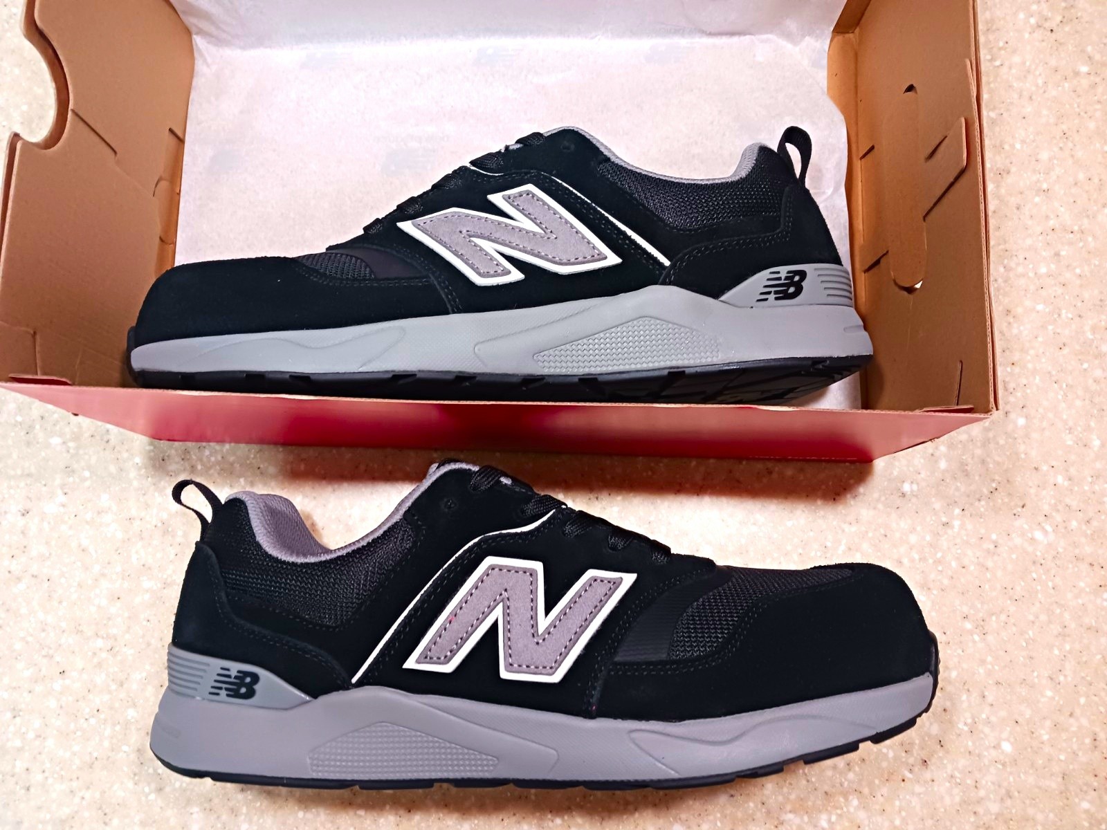 New Balance Elite Lite EH Electrical Hazard Work Shoes 10.5D Black/Grey NEW