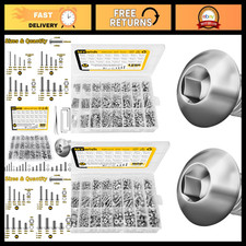 1290-Piece Metric Screw, Nut & Bolt Assortment Kit + 900-Piece Flat Washer Set picture