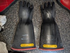 Salisbury by Honeywell Class 0 Size XL Rubber Gloves W/ Case  & Honeywell Boots  picture