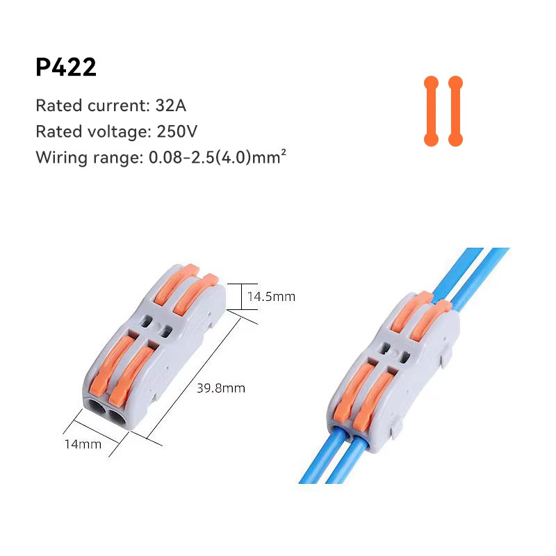 1/5/10 PCS 1 in Multiple Out Fast Electrical Connectors Universal Compact Splitt