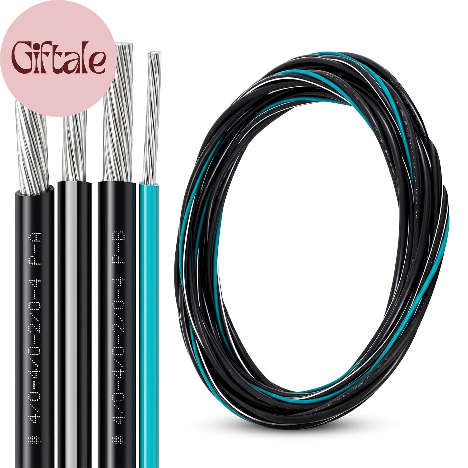 25' 4/0-4/0-2/0-4 Aluminum Mobile Home Feeder Cable, 600V Aluminum Direct Burial