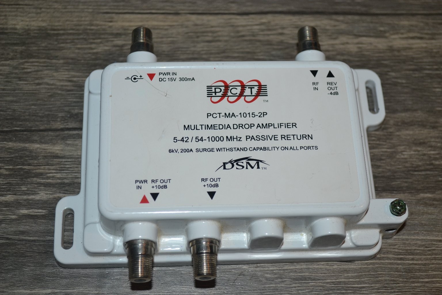 PCT-MA-1015-2P Multimedia Drop Amplifier 2-Port 5-1000 MHz Passive Return