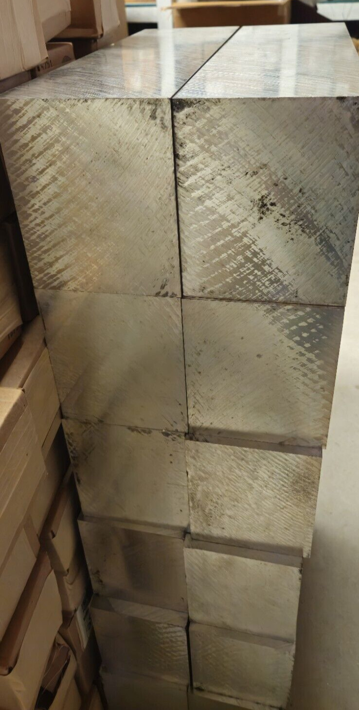 53 LBS EACH , 100% HIGH GRADE  6061 ALUMINUM SQUARE/ BLOCK / , ( 17