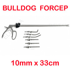 Laparoscopic Bulldog Clamp Forceps Stainless Steel 10mmx330mm with 6 Clips picture