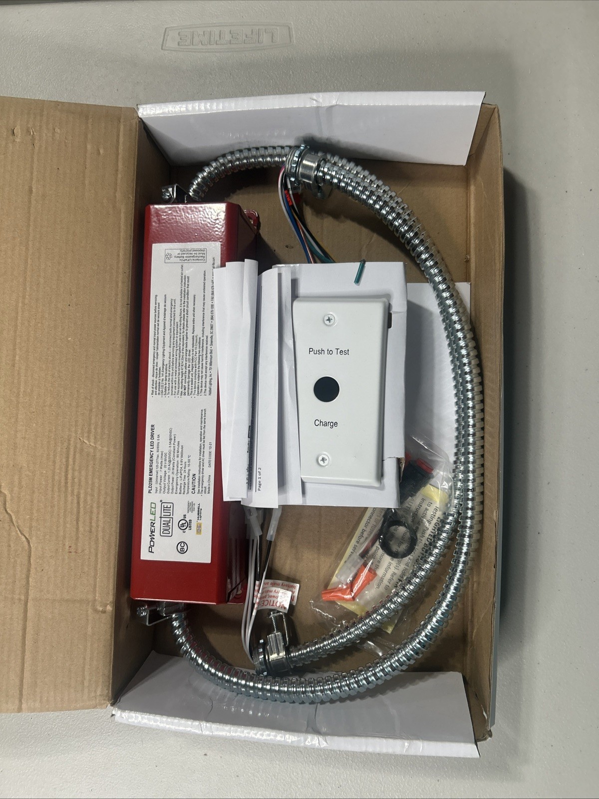 HUBBELL PLD25 Emergency LED Driver - dual lite 