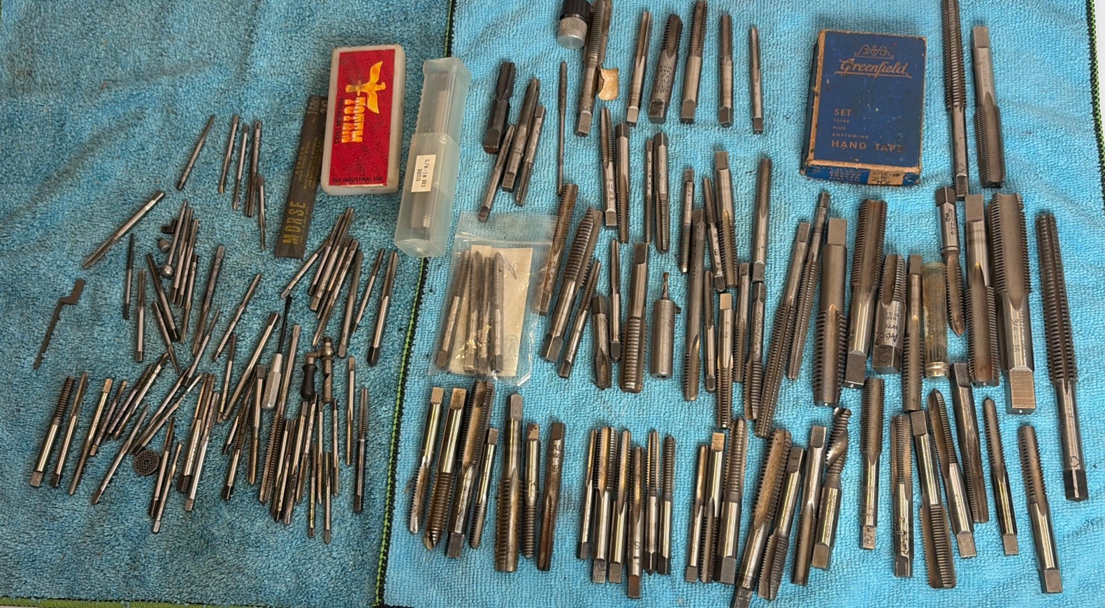 Huge Lot 120+ Machinists Taps USA Winter HS Morse Howard John Totem Greenfield