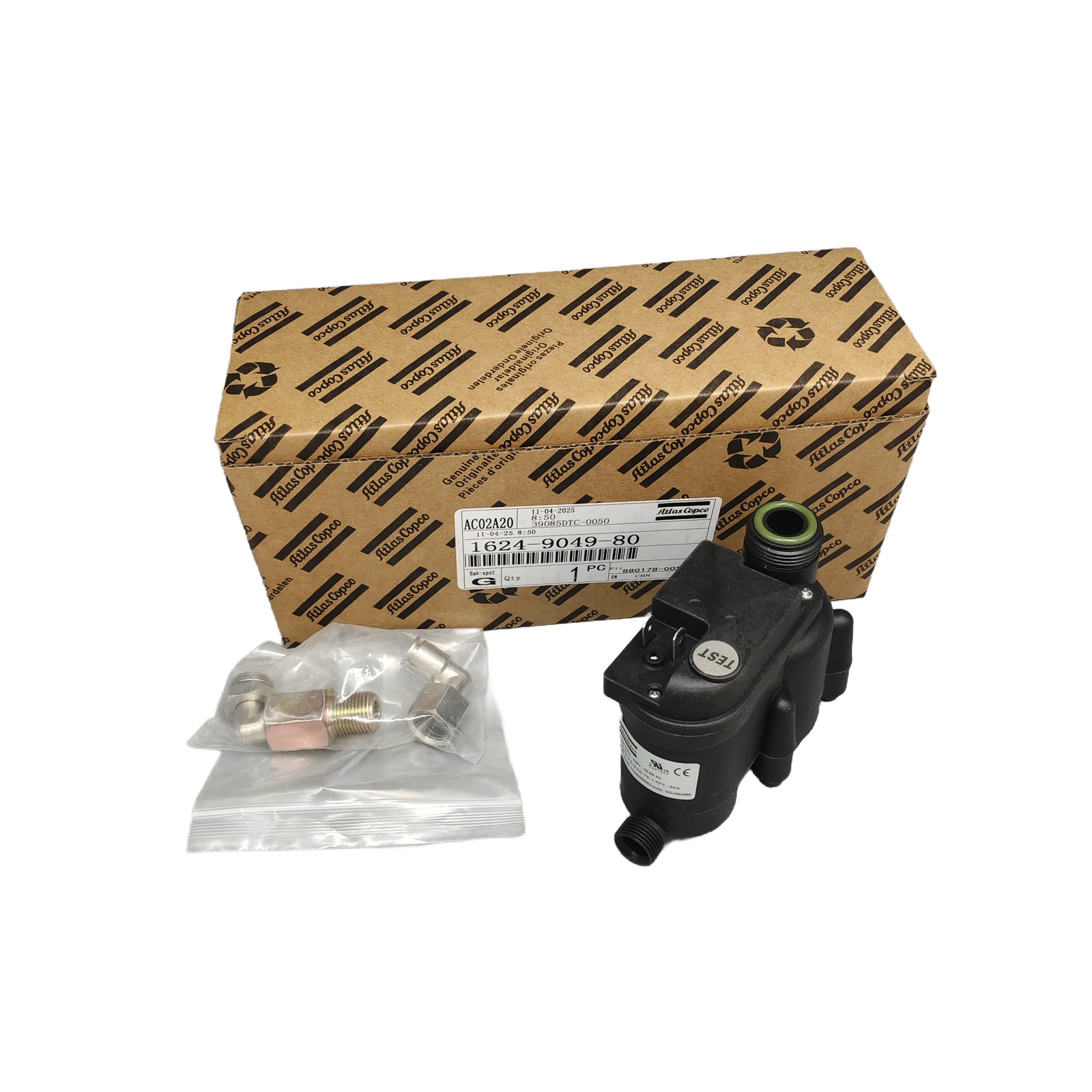 New For Electric Drain Valve 230V ED12 Atlas Copco Screw A/Compressor 1624904980 New For Electric Drain Valve 230V ED12 Atlas Copco Screw A/Compressor 1624904980