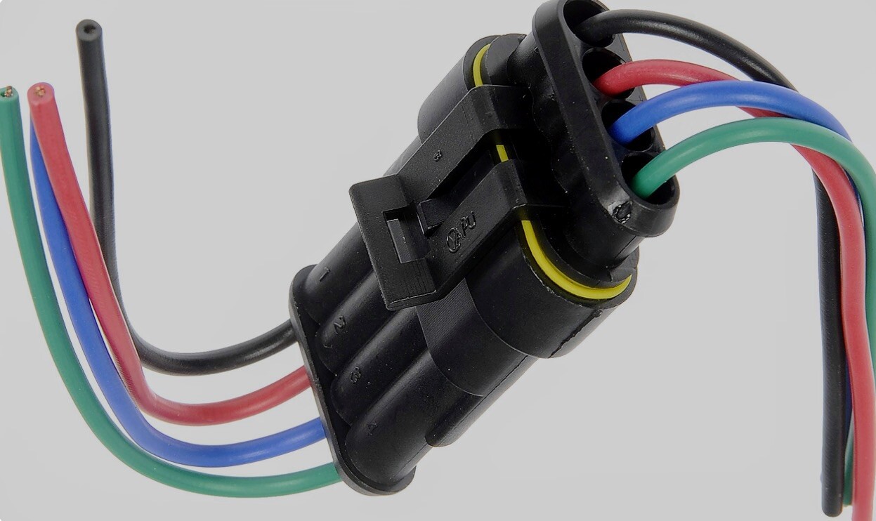 2/3/4/6-Pin Way Car Waterproof Male Female Electrical 18AWG Wire Connector Plug