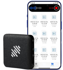 64GB Voice Recorder, Leather Design Recording Device with Playback&MP3 Play picture