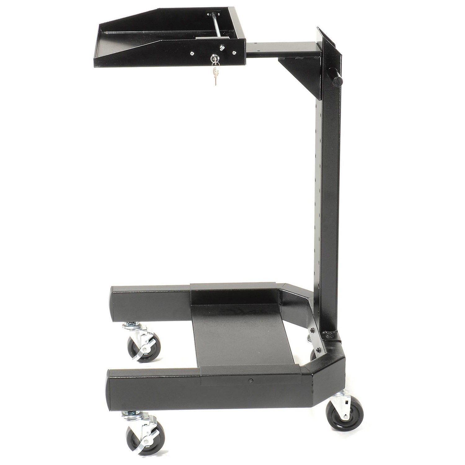 Global Industrial Mobile Laptop Cart Black 24\