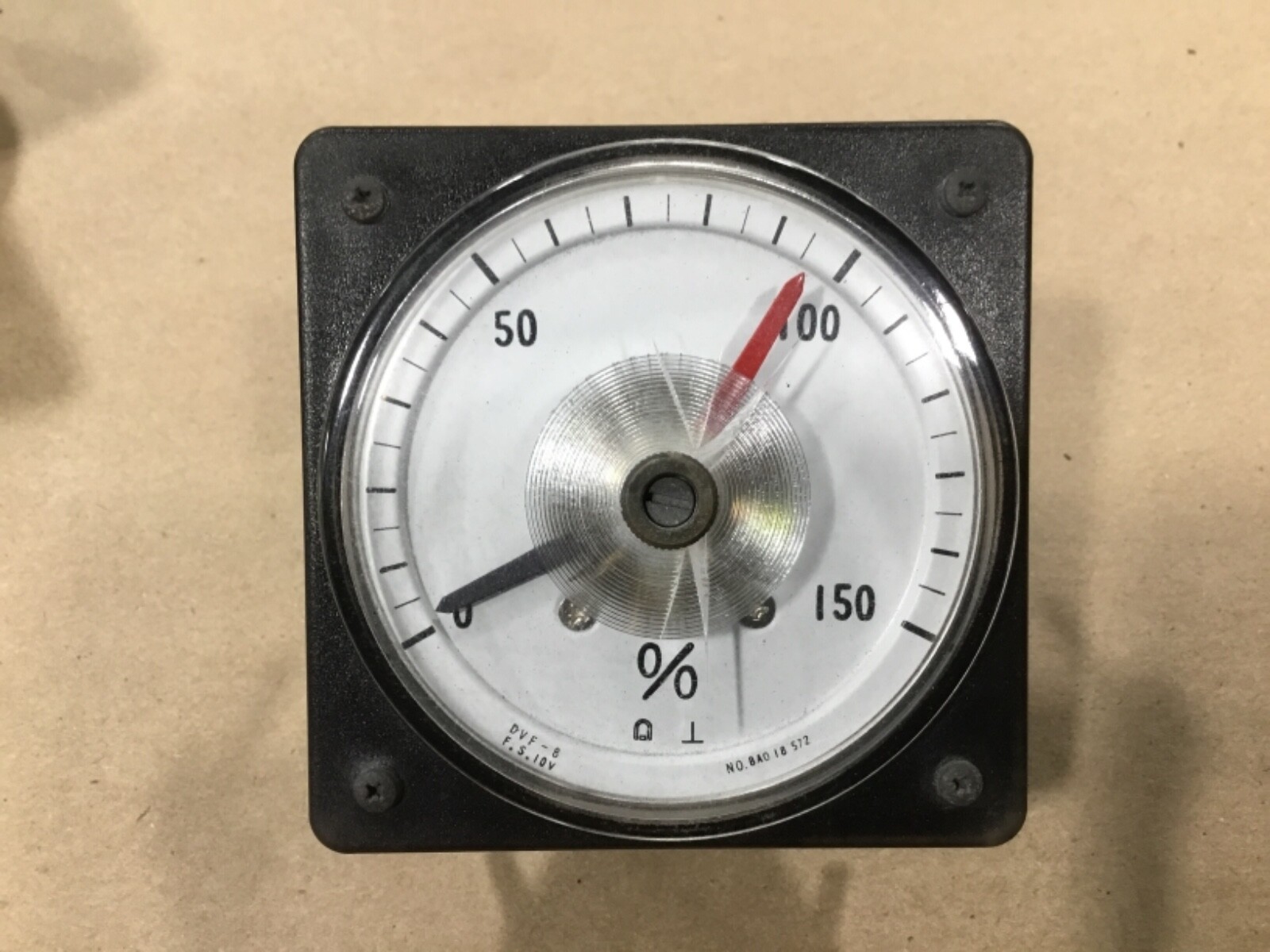 Toyo Keiki DVF-8 Panel Meter Gauge % 0-150 #33F66