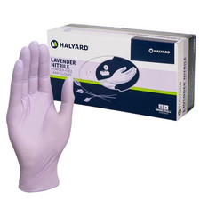 2 Boxes - Halyard Lavender Powder Free Nitrile Exam Gloves - Sizes: S, M, L, XL picture