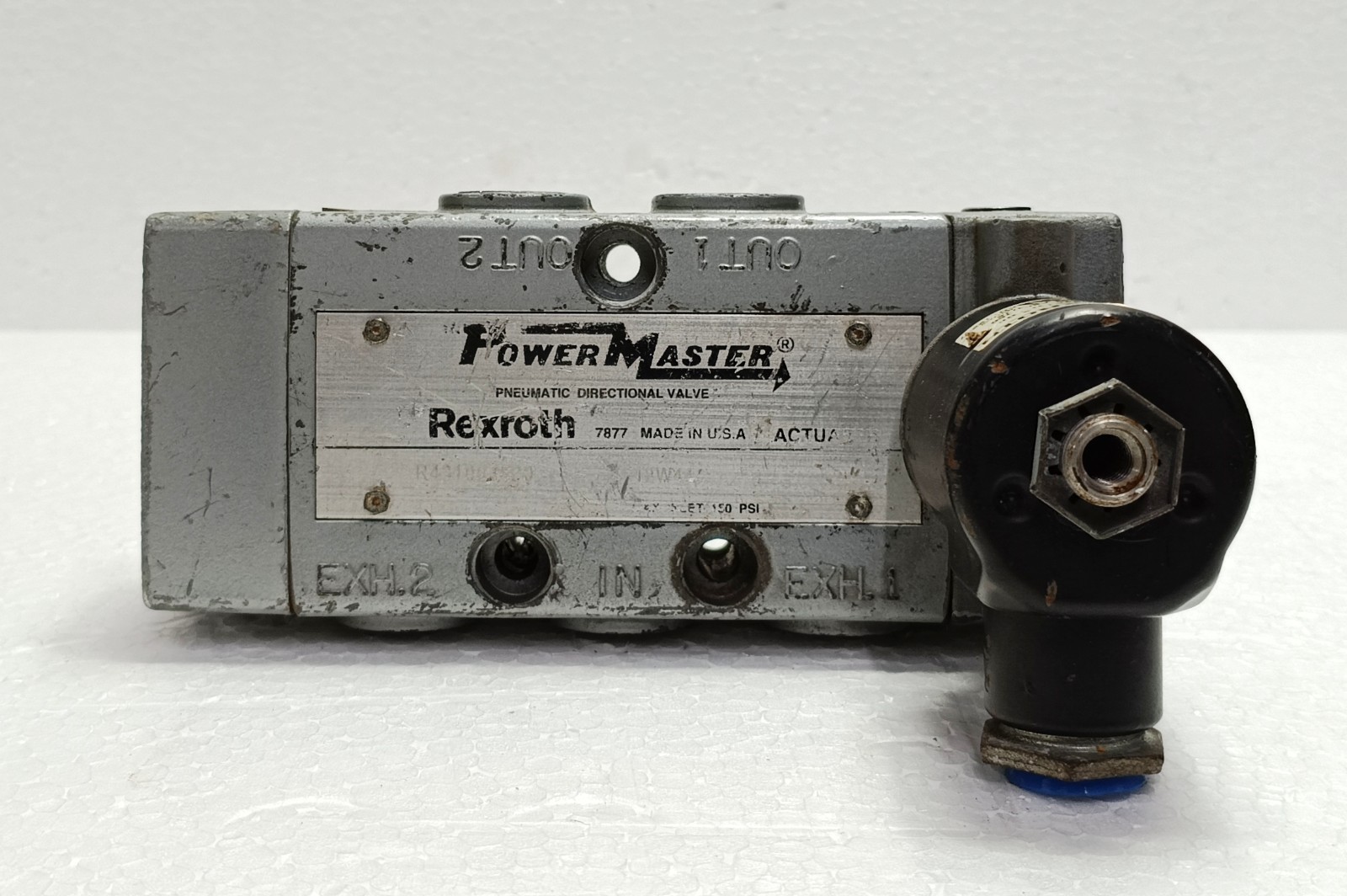 REXROTH R431008520 4-Way Pneumatic Solenoid Valve 24V DC 150 PSI P50861-3 Coil#2