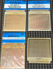 Lot of 4 Vintage Radio Shack Archer IC Experimental Breadboard Circuit Boards picture