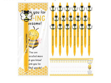 Qilery 24 Sets Bee Theme Pen Favor Bulk – Thank You for Beeing Awesome Employee picture