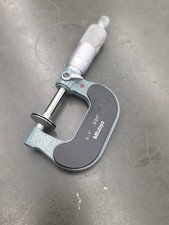 Mitutoyo Outside Disc/Flange Micrometer, 0-1