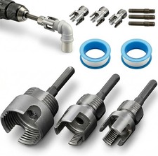 3PCS PVC Pipe Threader Tool，Integrated Internal & External Pipe Threading Tool picture