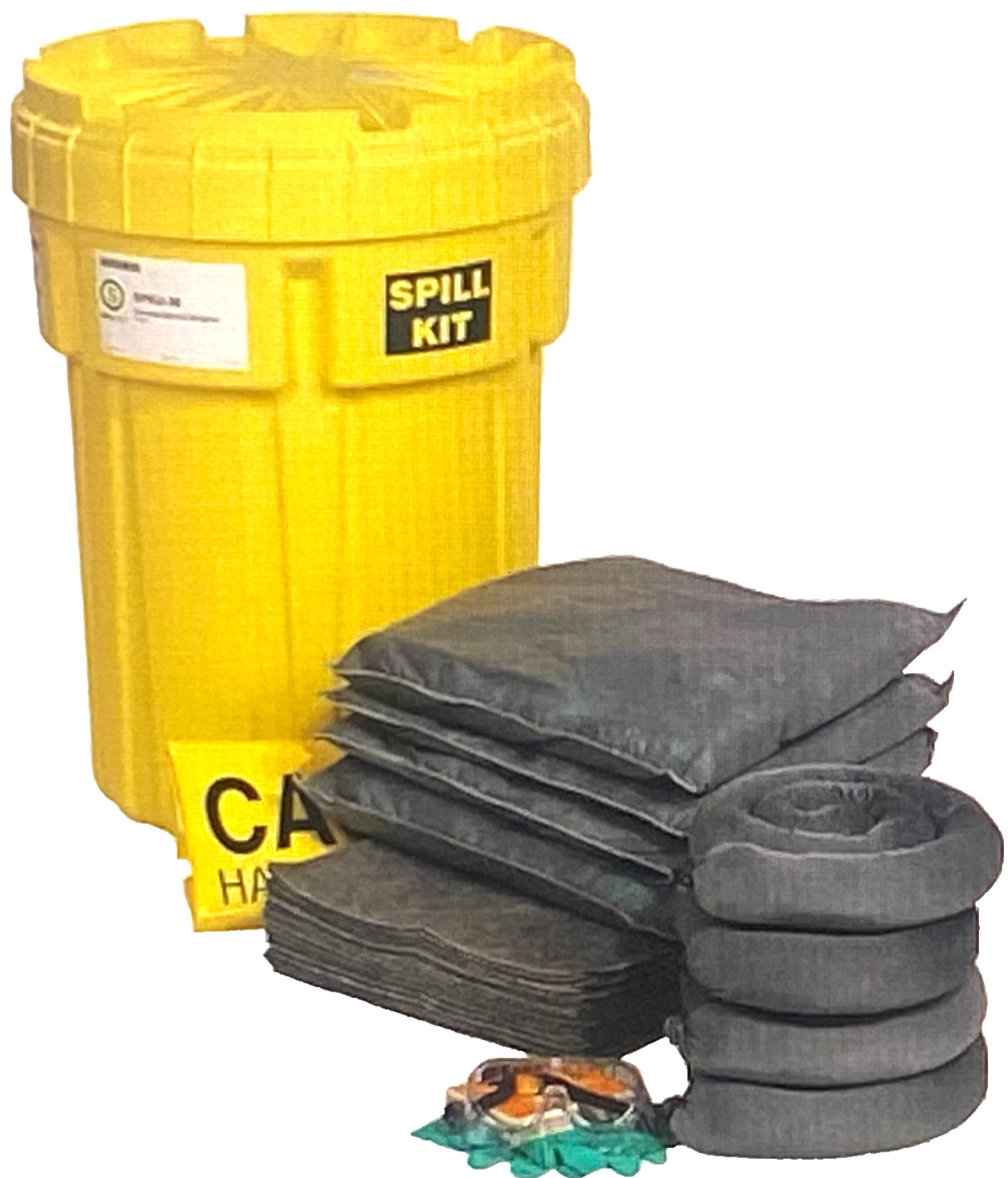 SpillTech SPKU-30 Spill Response Kit 30 Gal Overpack Drum Universal Absorbent SpillTech SPKU-30 Spill Response Kit 30 Gal Overpack Drum Universal Absorbent