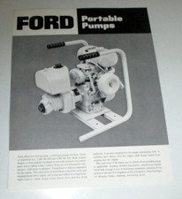 Ford SP-150 & SP-200 Portable Pump Specifications Sales Brochure AD-480-A picture