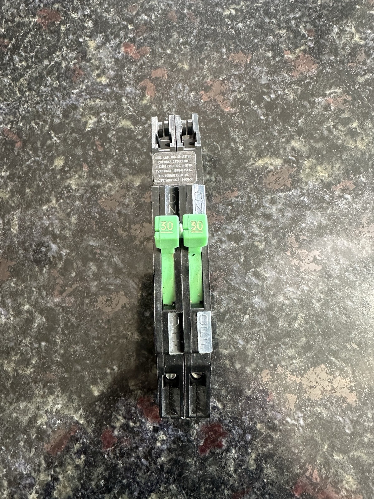 T & B, Zinsco Replacement 30Amp 240VAC Breaker 