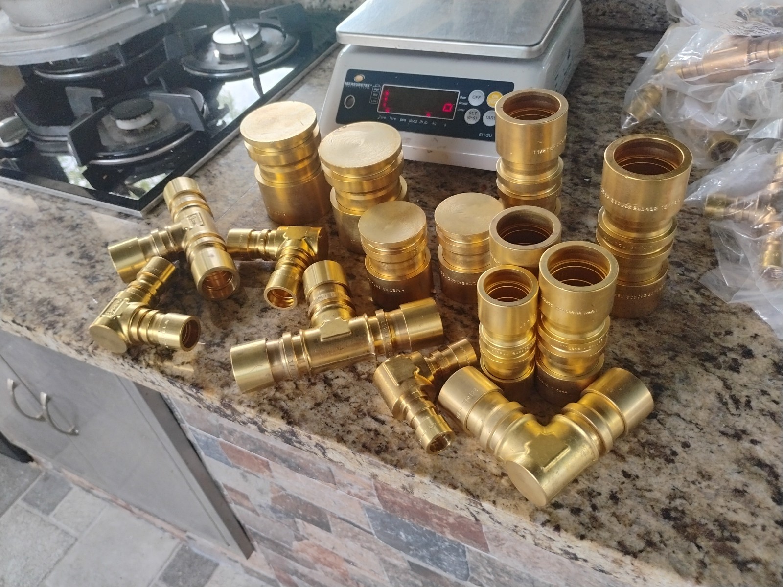 LOT OF (15 ) LOKRING VARIOUS FITTINGS  Different Size,  SEE PICTURES 22.5  LBS