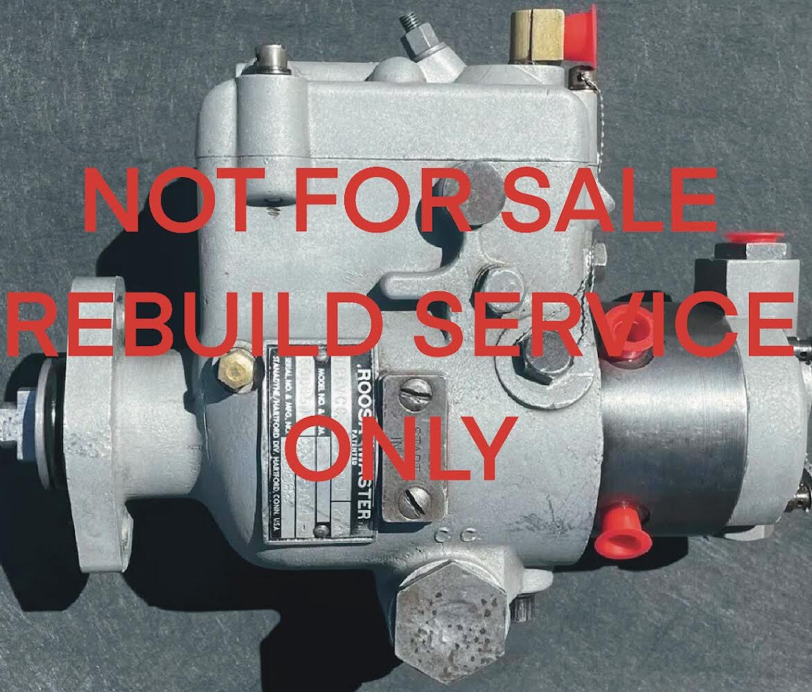 Rebuild Service For Roosa Master Fuel Injection Pumps. You Send In Your Pump.