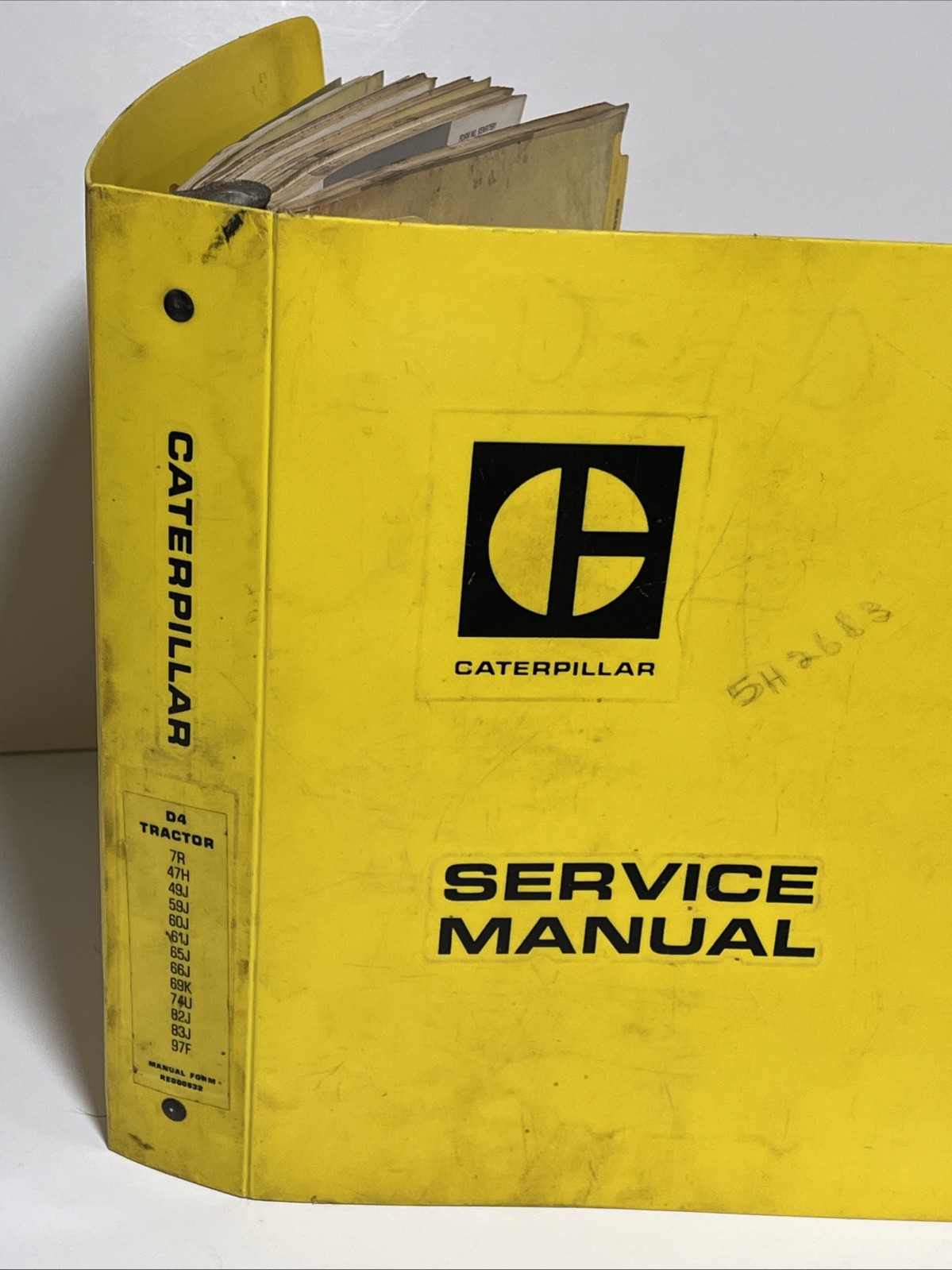 Caterpillar D4D Tractor Shop Service Manual 7R 47H 49J 59J 60J 61J 74U 82J 97F