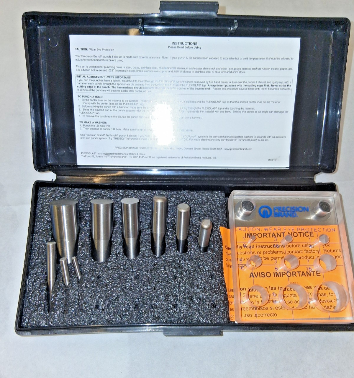Precision Brand 1/8 to 3/4\