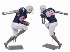 Adult Male Athletic Muscular Fiberglass Running Back Football Player Mannequin picture