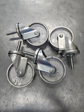 (4pc) 4 Inch  Steel Wheel Swivel 1/2