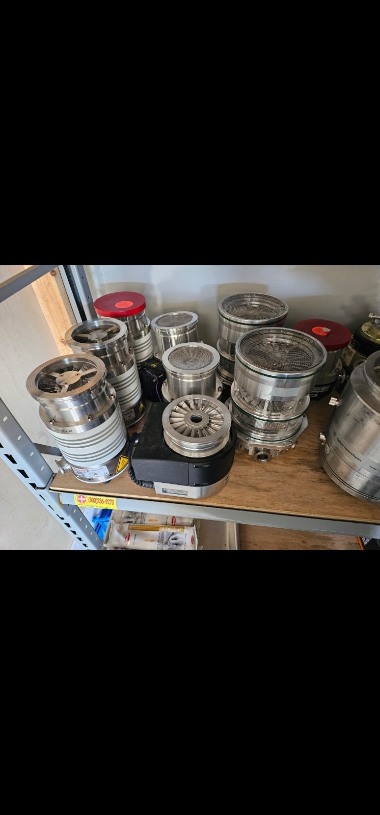 LOT OF 16 Turbo Molecular Pumps– Pfeiffer/Edwards/Agilent/Leybold UNTESTED AS-IS